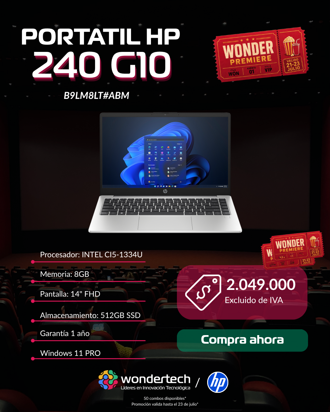 Portátil HP 240 G10 — Wonder Premiere