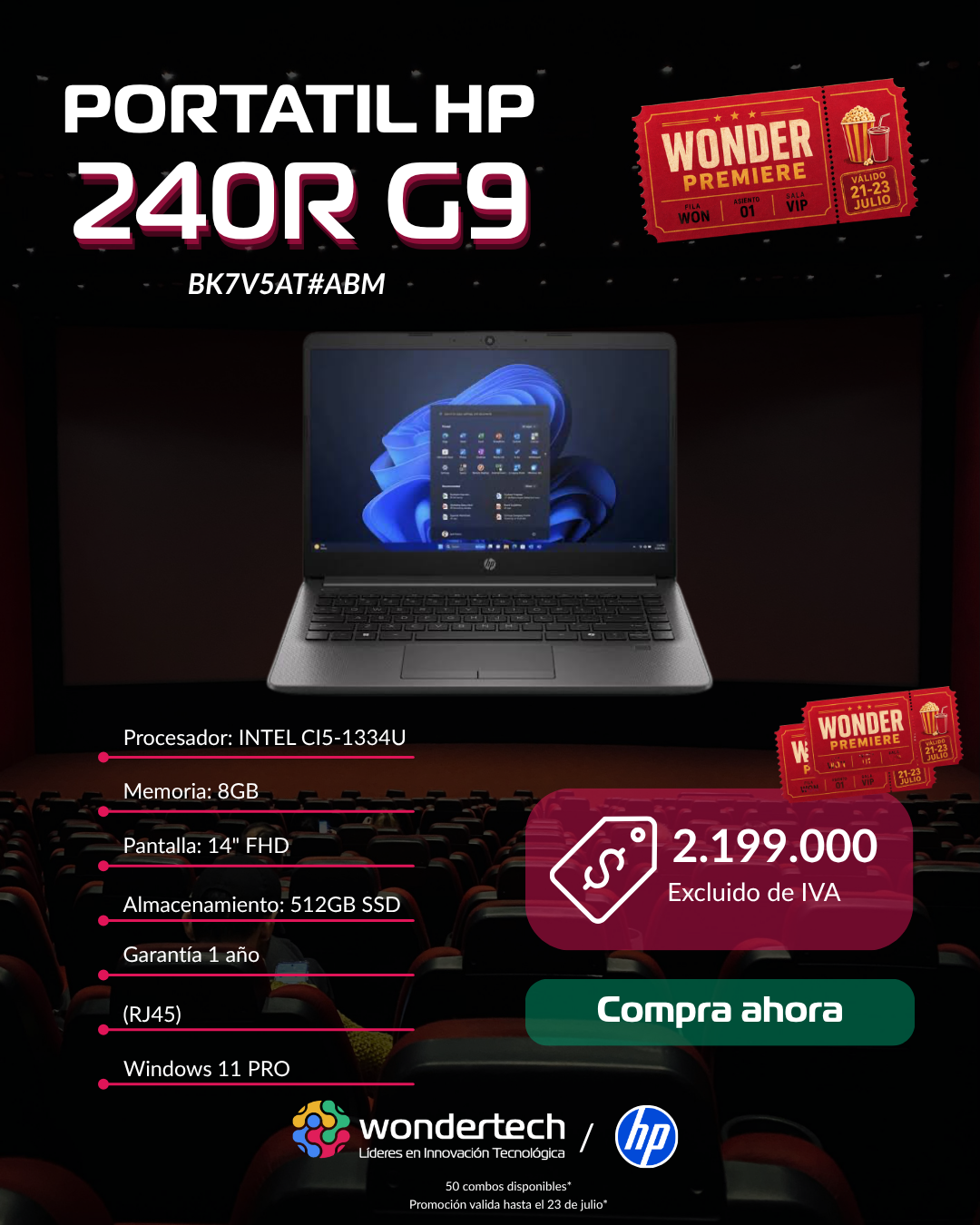 Portátil HP 240R G9 — Wonder Premiere